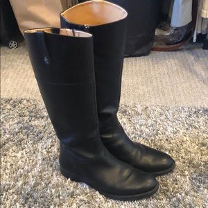 Franco Sarto black leather boots